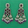 Indo Western Pearl Earring with Mehndi Plating