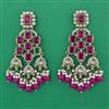 Indo Western Pearl Earring with Mehndi Plating