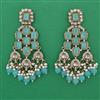 Indo Western Pearl Earring with Mehndi Plating
