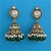 Indo Western Jhumki with Mehndi Plating