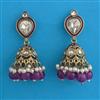 Indo Western Jhumki with Mehndi Plating