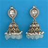 Indo Western Jhumki with Mehndi Plating