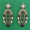 Indo Western Pearl Earring with Mehndi Plating
