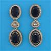Indo Western Long Earring with Mehndi Plating