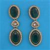 Indo Western Long Earring with Mehndi Plating