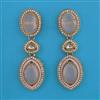 Indo Western Long Earring with Mehndi Plating