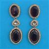 Indo Western Long Earring with Mehndi Plating