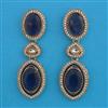 Indo Western Long Earring with Mehndi Plating