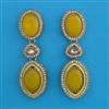 Indo Western Long Earring with Mehndi Plating