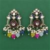 Indo Western Birds Earring with Mehndi Plating