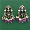 Indo Western Birds Earring with Mehndi Plating