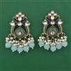 Indo Western Birds Earring with Mehndi Plating