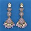 Indo Western Long Earring with Mehndi Plating