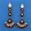 Indo Western Long Earring with Mehndi Plating