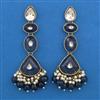 Indo Western Long Earring with Mehndi Plating