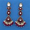 Indo Western Long Earring with Mehndi Plating