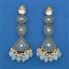 Indo Western Long Earring with Mehndi Plating