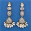 Indo Western Long Earring with Mehndi Plating