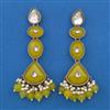 Indo Western Long Earring with Mehndi Plating