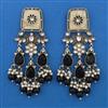 Indo Western Mother Of Pearl Earring with Mehndi Plating