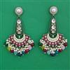 Indo Western Meenakari Earring with Mehndi Plating