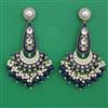 Indo Western Meenakari Earring with Mehndi Plating