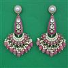 Indo Western Meenakari Earring with Mehndi Plating