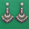 Indo Western Meenakari Earring with Mehndi Plating