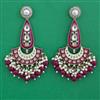 Indo Western Meenakari Earring with Mehndi Plating