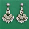 Indo Western Meenakari Earring with Mehndi Plating