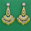 Indo Western Meenakari Earring with Mehndi Plating