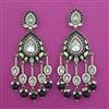 Indo Western Meenakari Earring with Mehndi Plating