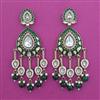 Indo Western Meenakari Earring with Mehndi Plating