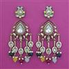 Indo Western Meenakari Earring with Mehndi Plating
