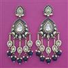 Indo Western Meenakari Earring with Mehndi Plating