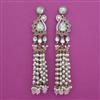 Indo Western Pearl Earring with Mehndi Plating