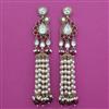 Indo Western Pearl Earring with Mehndi Plating