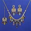 Indo Western Classic Necklace with Mehndi Plating