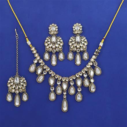 Indo Western Classic Necklace with Mehndi Plating