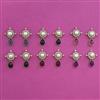 Indo Western Combo Earring Set with Mehndi Plating