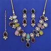 Indo Western Classic Necklace with Mehndi Plating