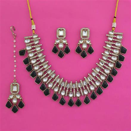 Indo Western Classic Necklace with Mehndi Plating