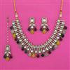 Indo Western Classic Necklace with Mehndi Plating