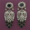 Indo Western Long Earring with Mehndi Plating