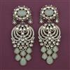 Indo Western Long Earring with Mehndi Plating