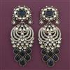 Indo Western Long Earring with Mehndi Plating