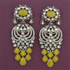 Indo Western Long Earring with Mehndi Plating