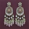 Indo Western Meenakari Earring with Mehndi Plating