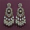 Indo Western Meenakari Earring with Mehndi Plating