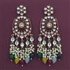 Indo Western Meenakari Earring with Mehndi Plating